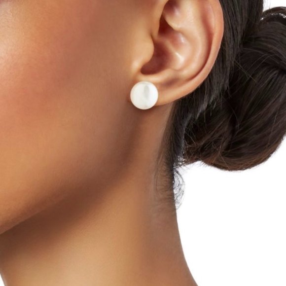 Bloomingdale's Jewelry - 14k Gold Genuine Freshwater Pearl Stud Earrings, Large, Approx. 11.5 - 12 mm